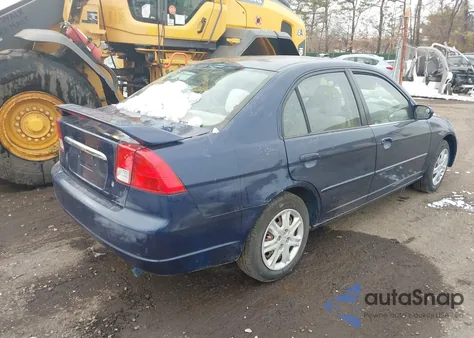 2003 Honda Civic Ex из США, поврежденный, VIN 2HGES26743H506612